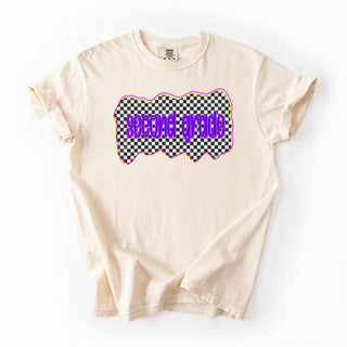 Neon Checkered Second Grade