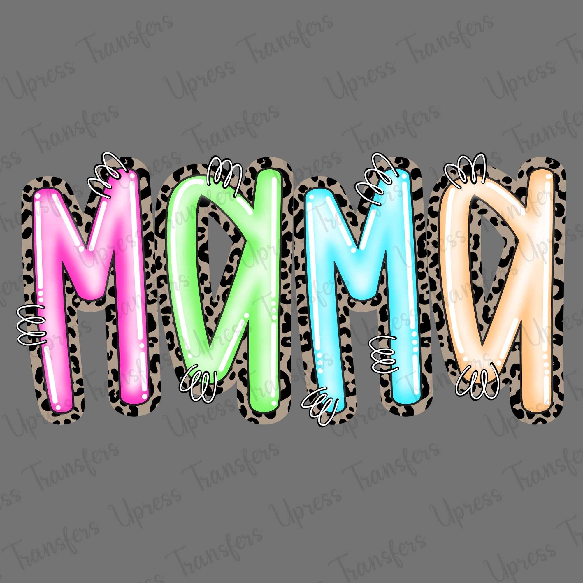 Neon Colors Mom Cheetah