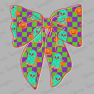 Neon Cute Scary Bow
