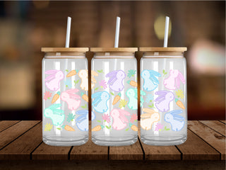 Neon Easter Bunny 16 Oz Wrap