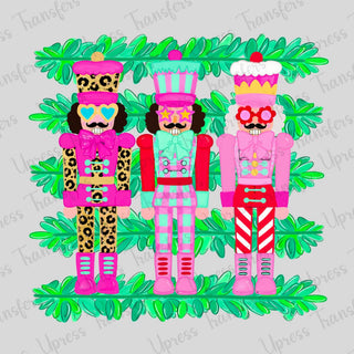 Neon Garland Nutcrackers