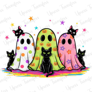 Neon Ghosts Trendy Cats