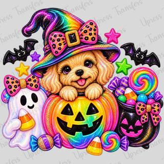 Neon Glitter Dog