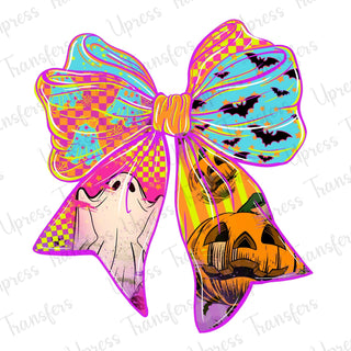 Neon Halloween Bow Vibrant