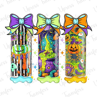 Neon Halloween Drinks Trio