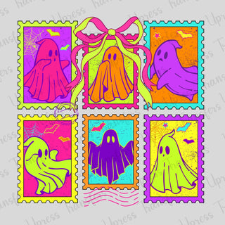 Neon Halloween Stamps