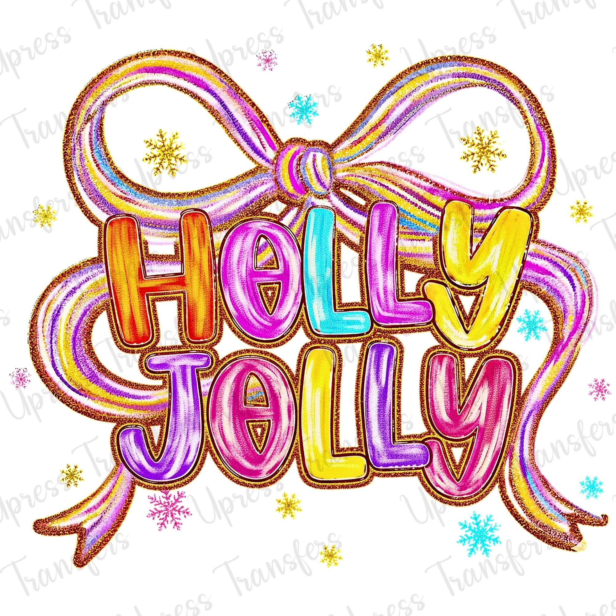 Neon Holly Jolly Glitter
