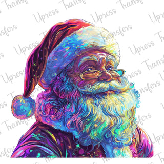 Neon Iridescent Santa
