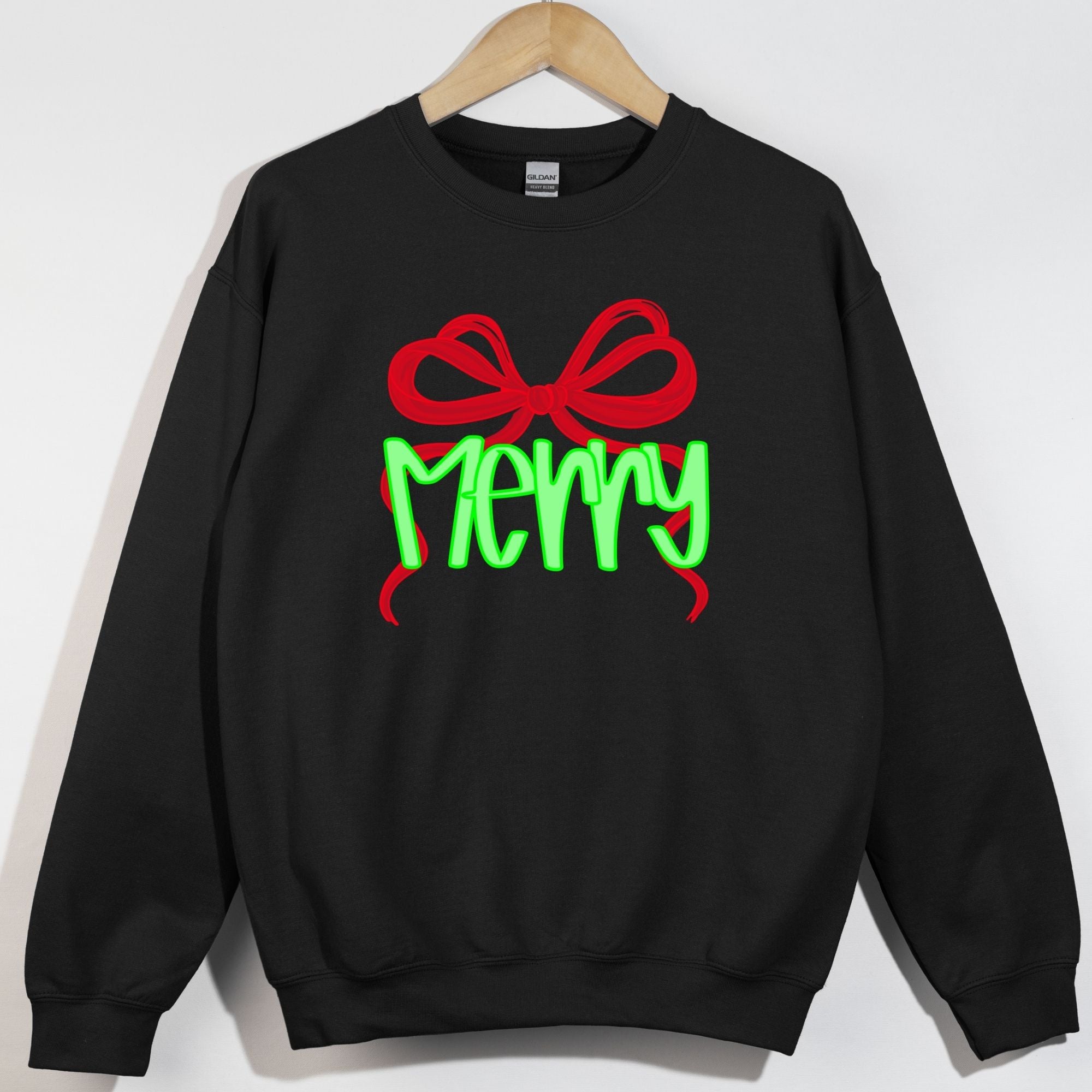 Neon Merry Red Bow