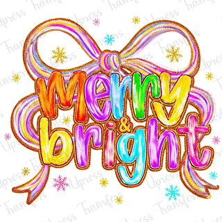 Neon Merry and Bright Glitter