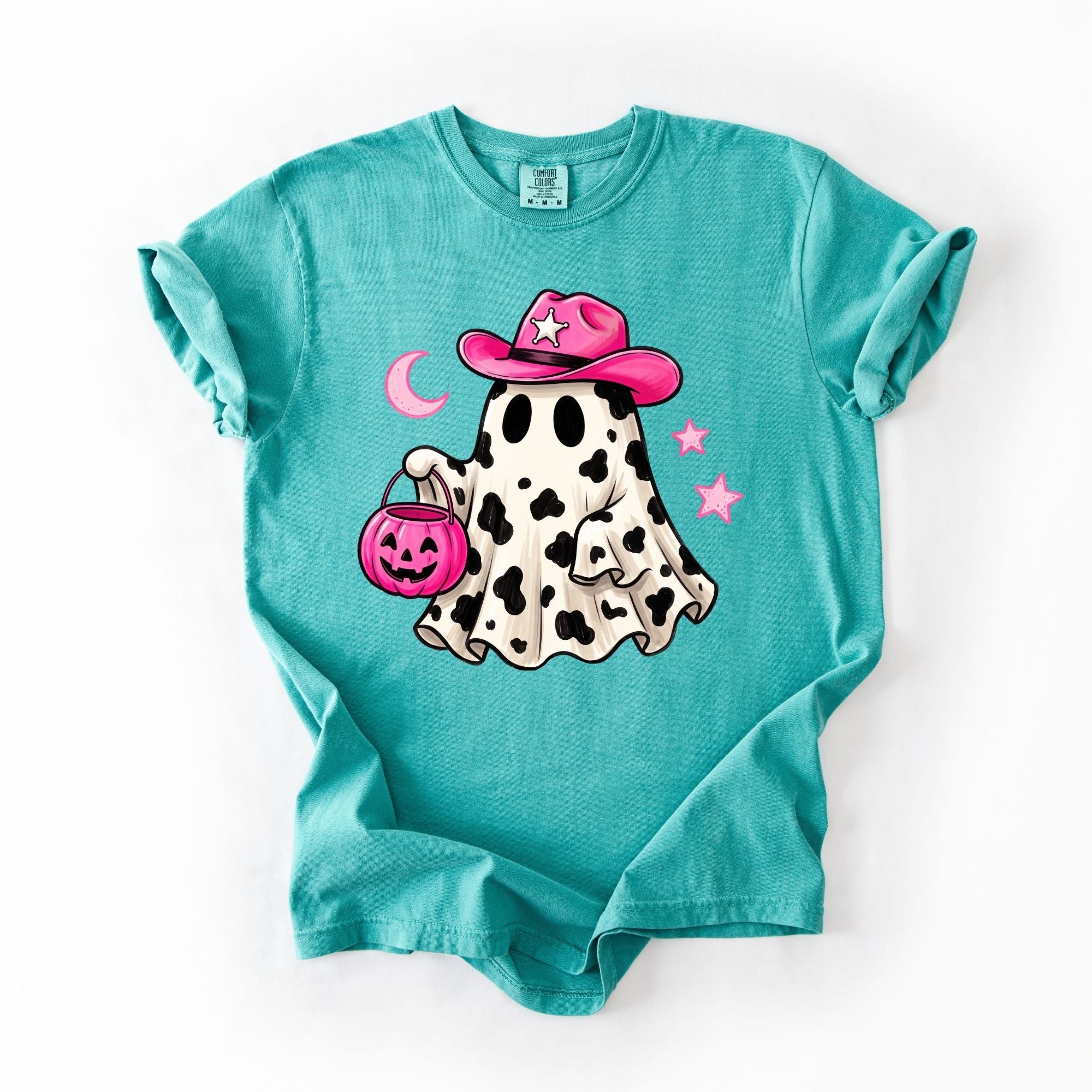 Neon Pink Howdy Ghost