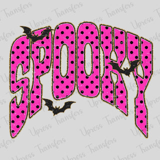 Neon Pink Polka Dotted Spooky