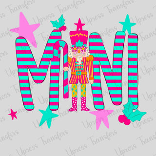 Neon Polka Dotted Mini Santa
