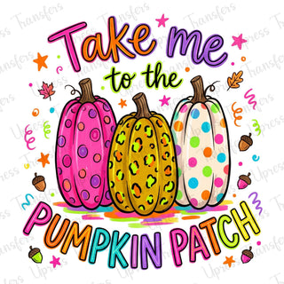 Neon Pumpkin Patch Doodle