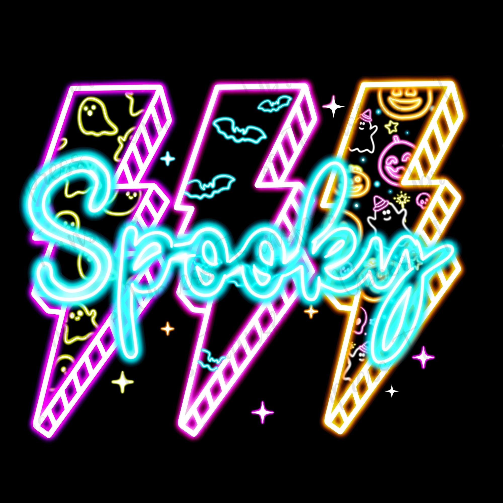 Neon Spooky Bolts Trio