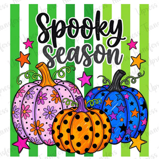 Neon Spooky Pumpkins