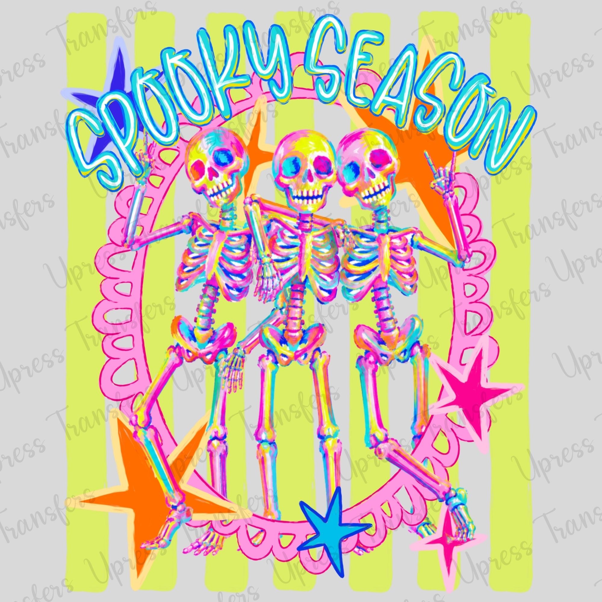 Neon Spooky Season Skellies