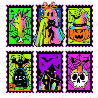 Neon Stamps Halloween Vibrant