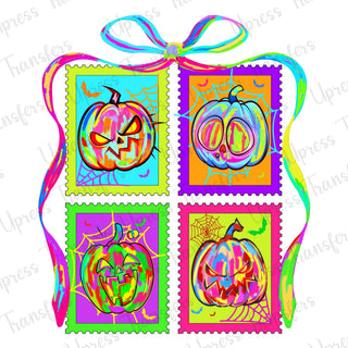 Neon Stamps Pumpkins