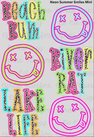 Neon Summer Smiles Mini