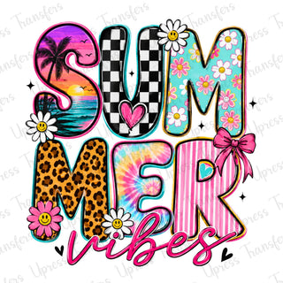 Neon Trendy Summer Vibes Collage