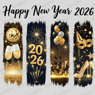 New Year 2026 Brushstrokes