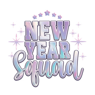 New Year Squad Holographic purple