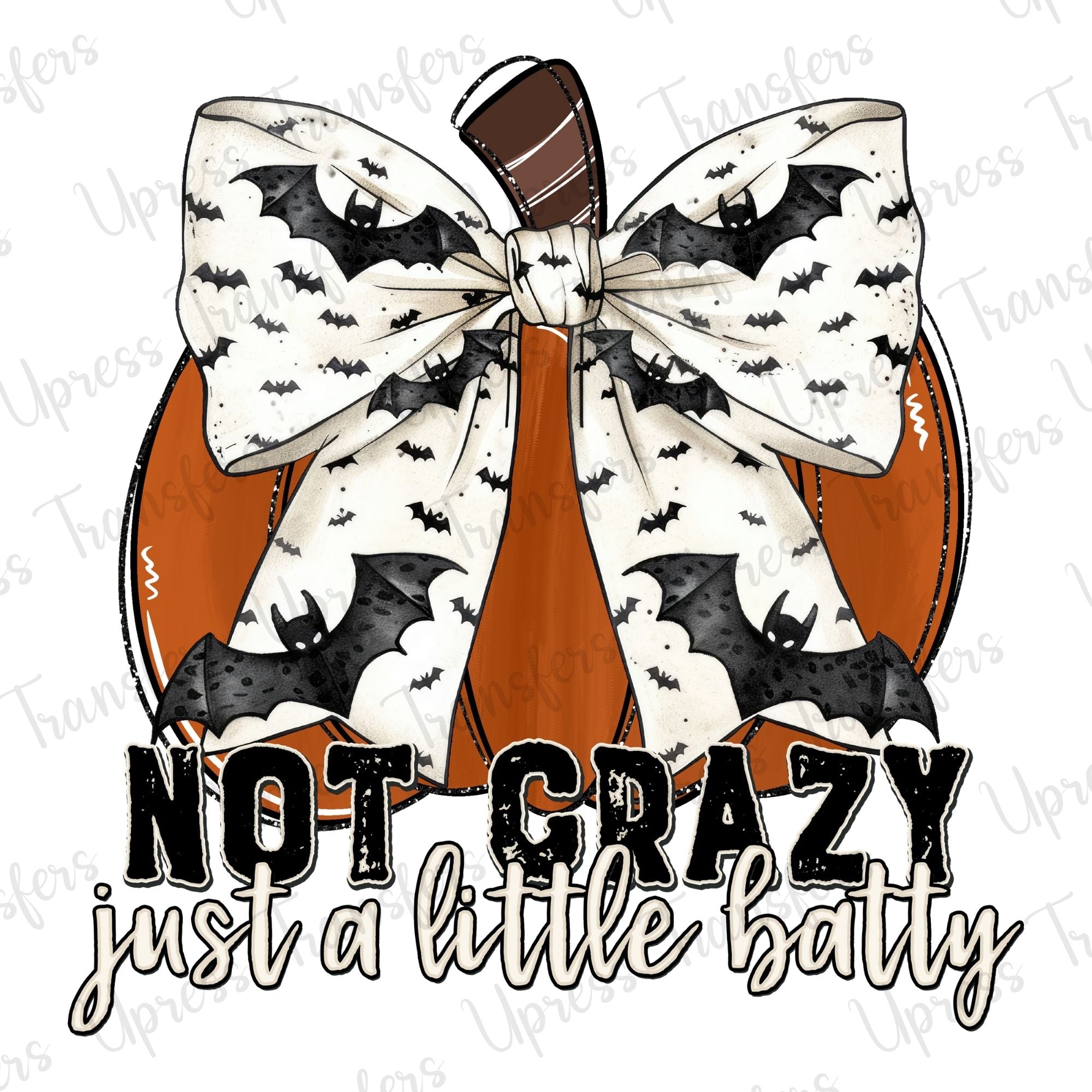 Not Crazy Batty Bow Pumpkin