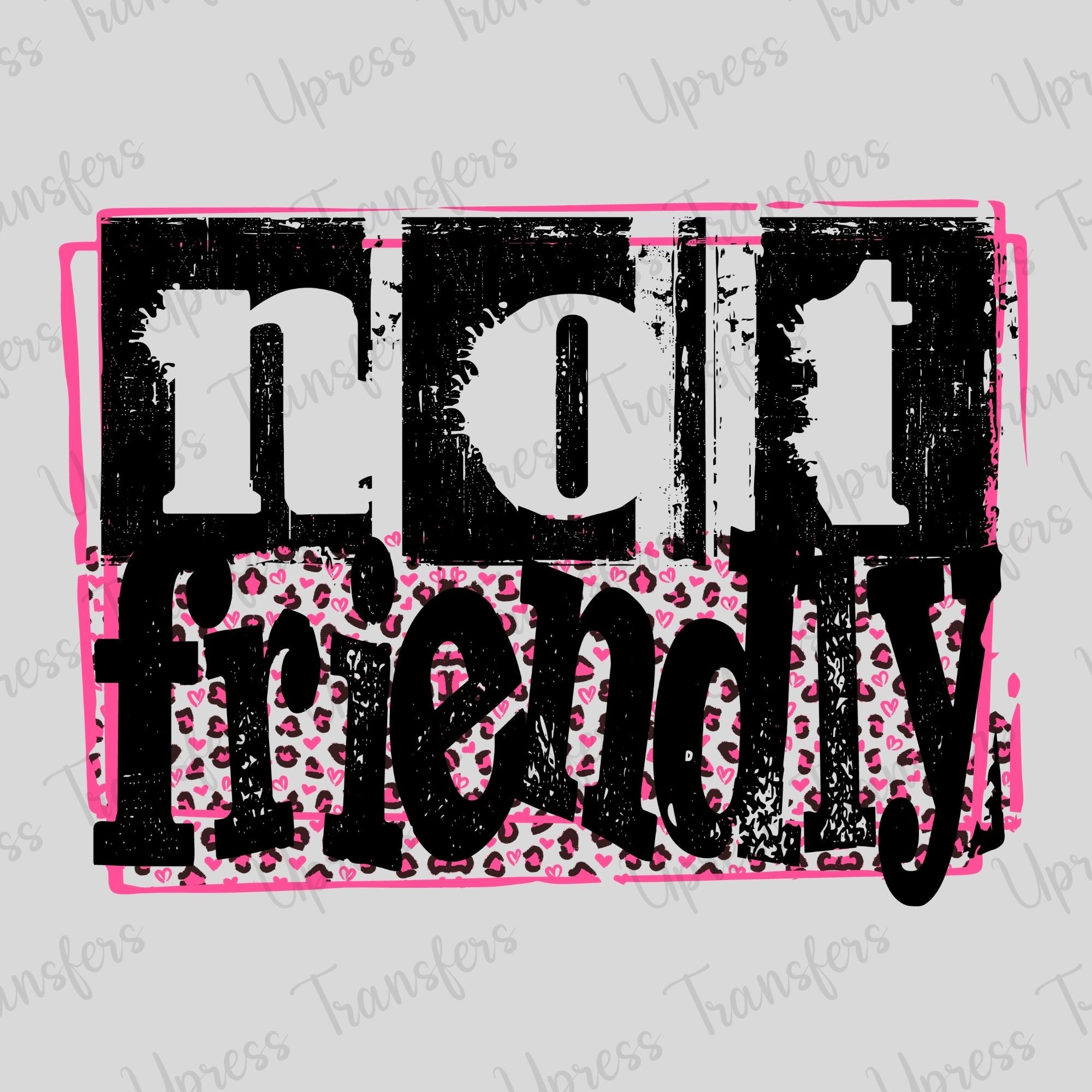 Not Friendly Leopard Pink