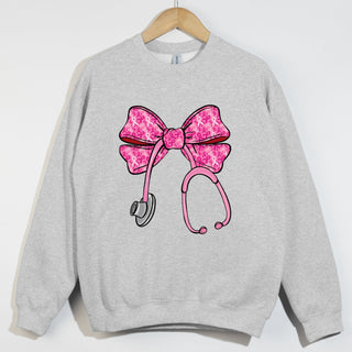 Nurse Breast Cancer Coquette Bow