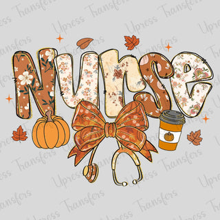 Nurse Fall Floral Patterns