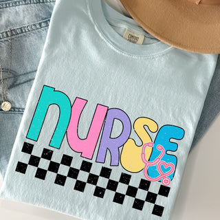 Nurse Trendy Checkered