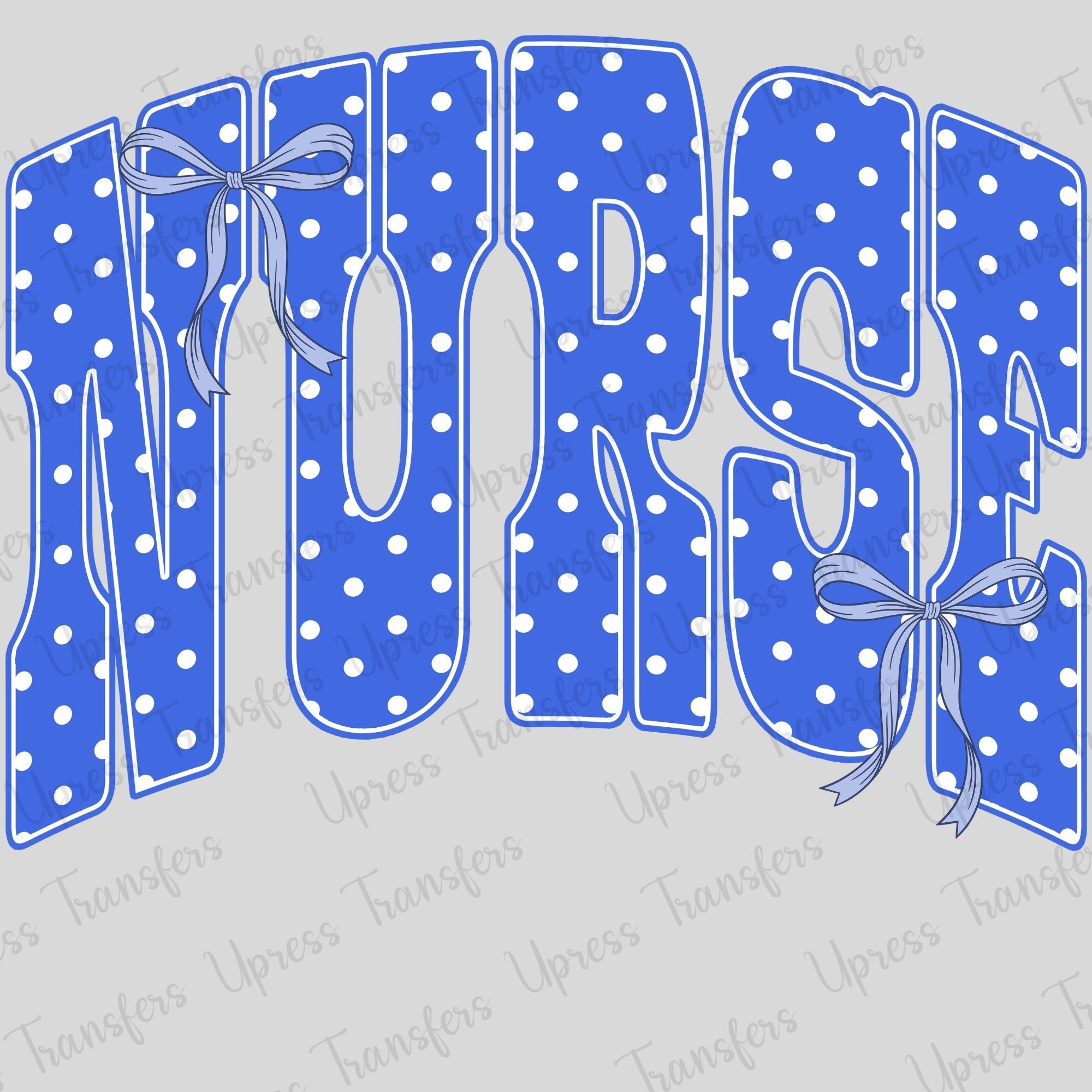 Nurse White poke dot