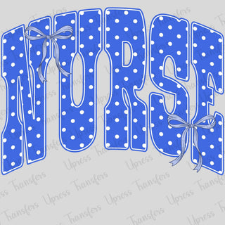 Nurse White poke dot