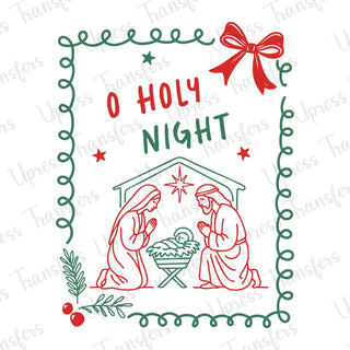 O Holy Night Red and Green