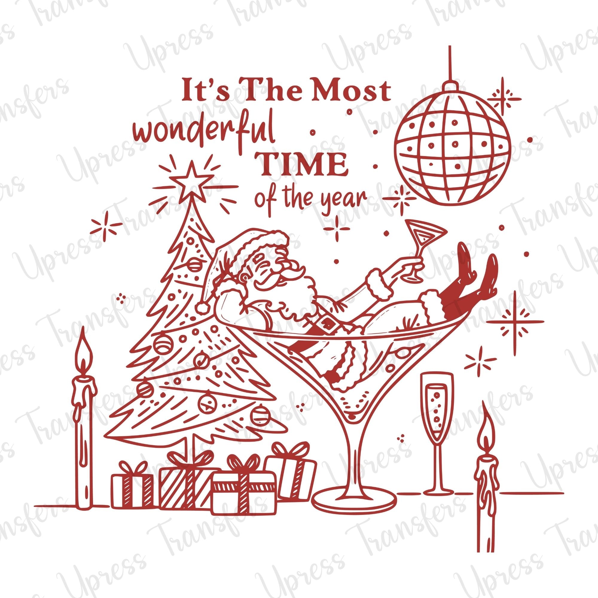 Of The Year Santa Glass