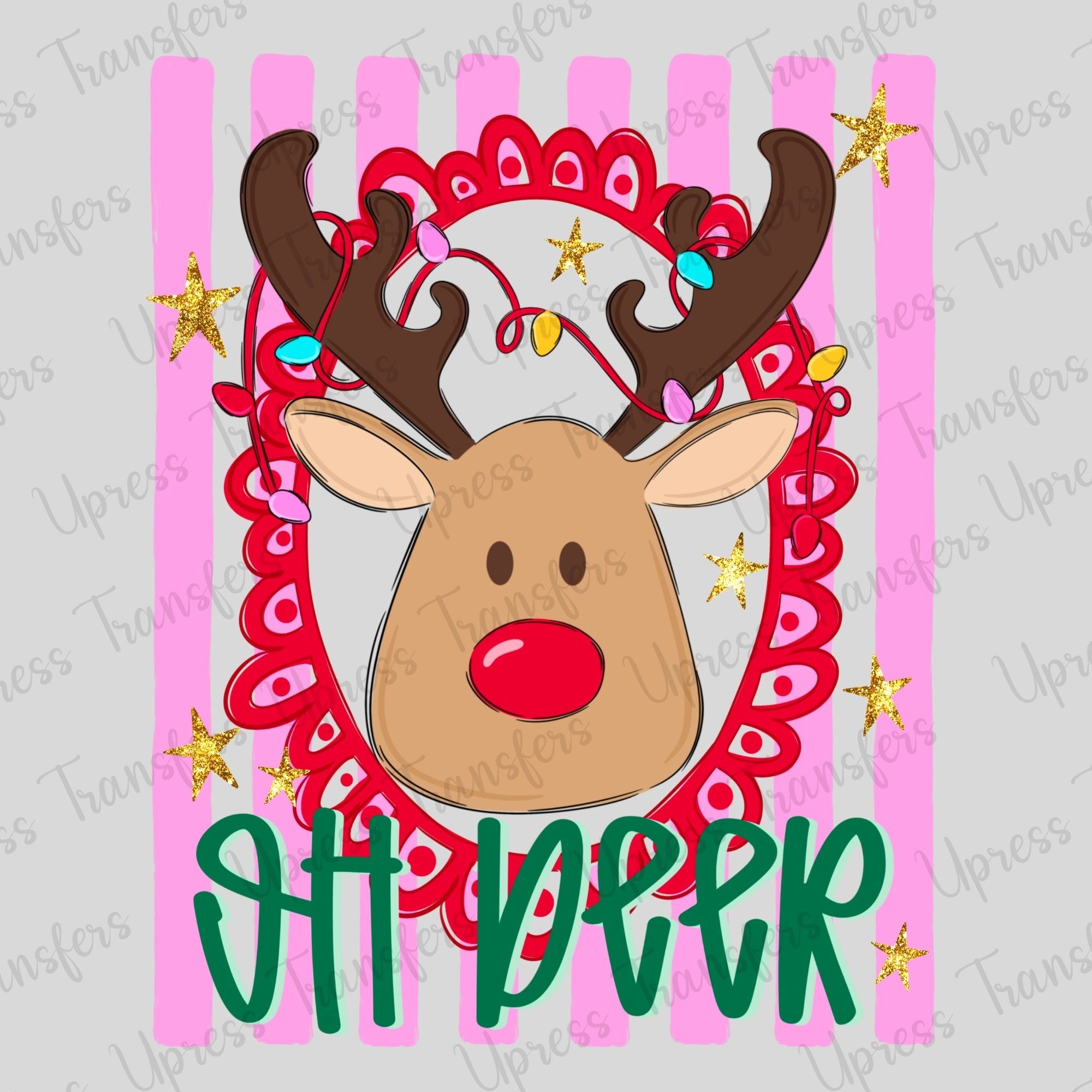 Oh Deer Frame Stripes