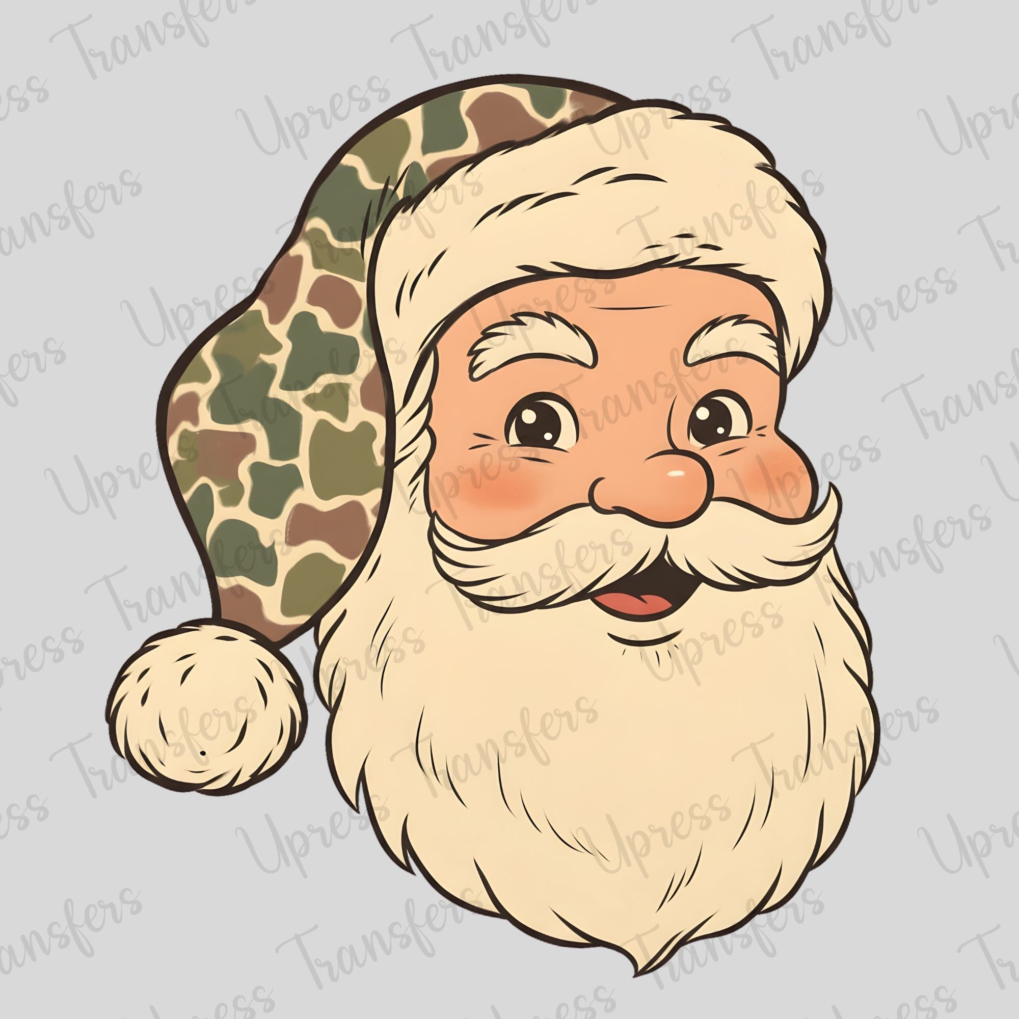 Old School Camo Hat Santa