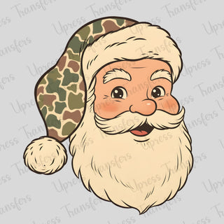 Old School Camo Hat Santa