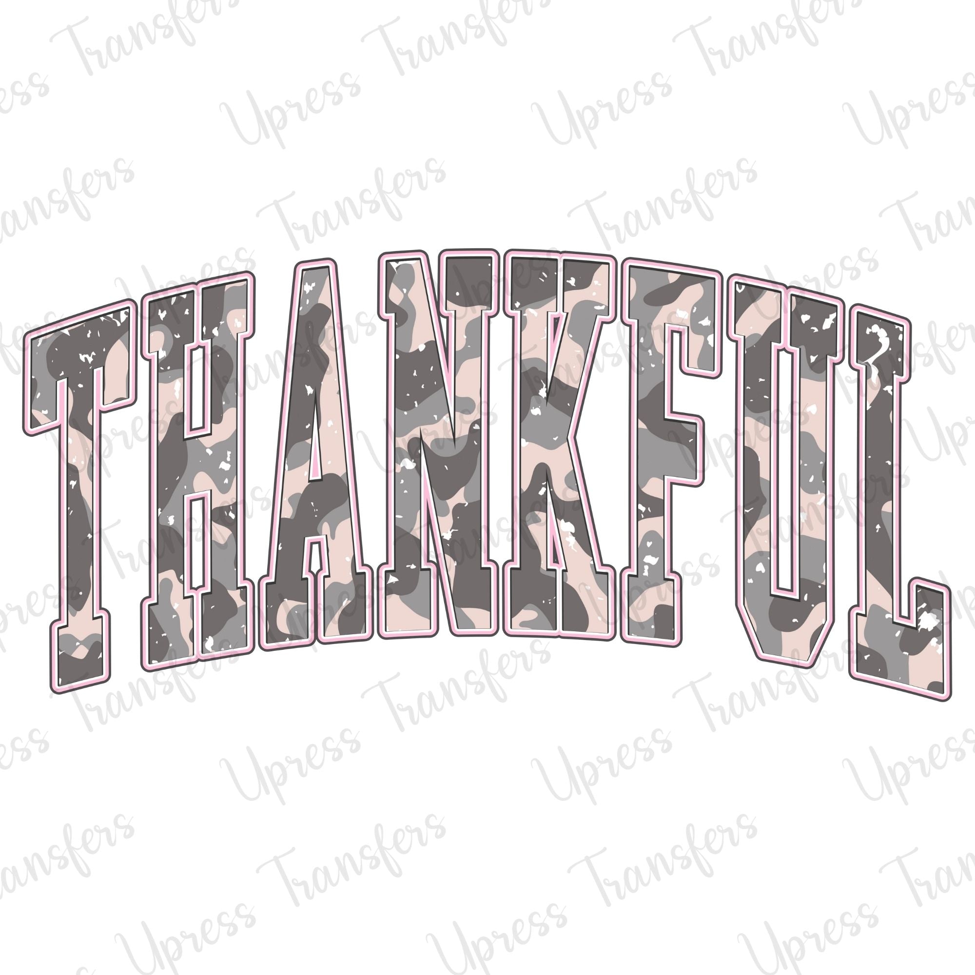 Old School Camo Thankful