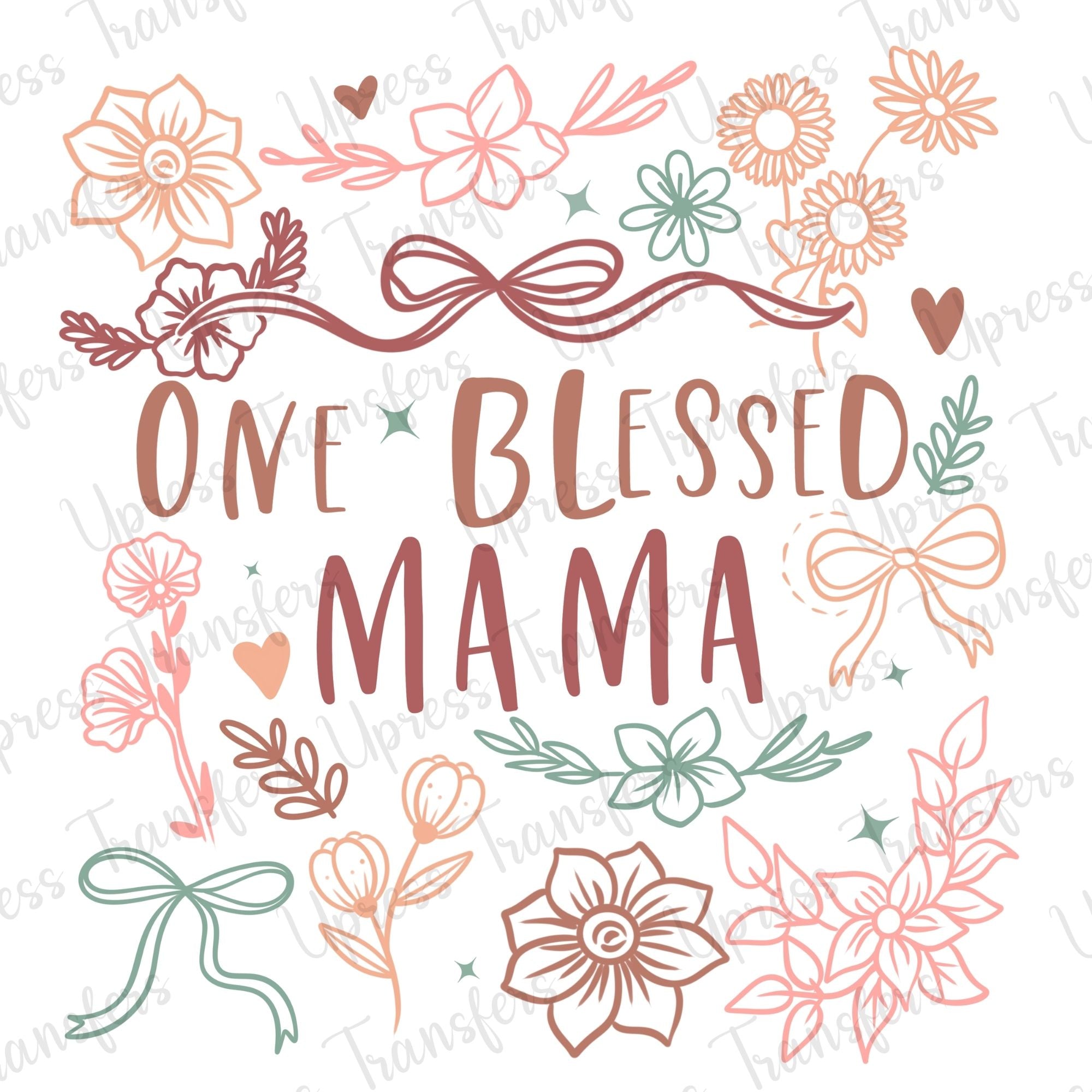 One Blessed Mama Boho Colors
