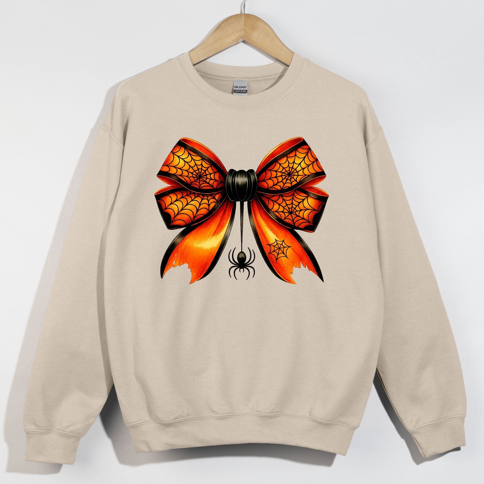 Orange Bow with Webs