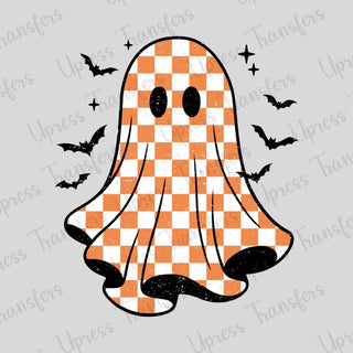 Orange Checkered Ghost Black Bats