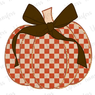 Orange Checkered Pumpkin