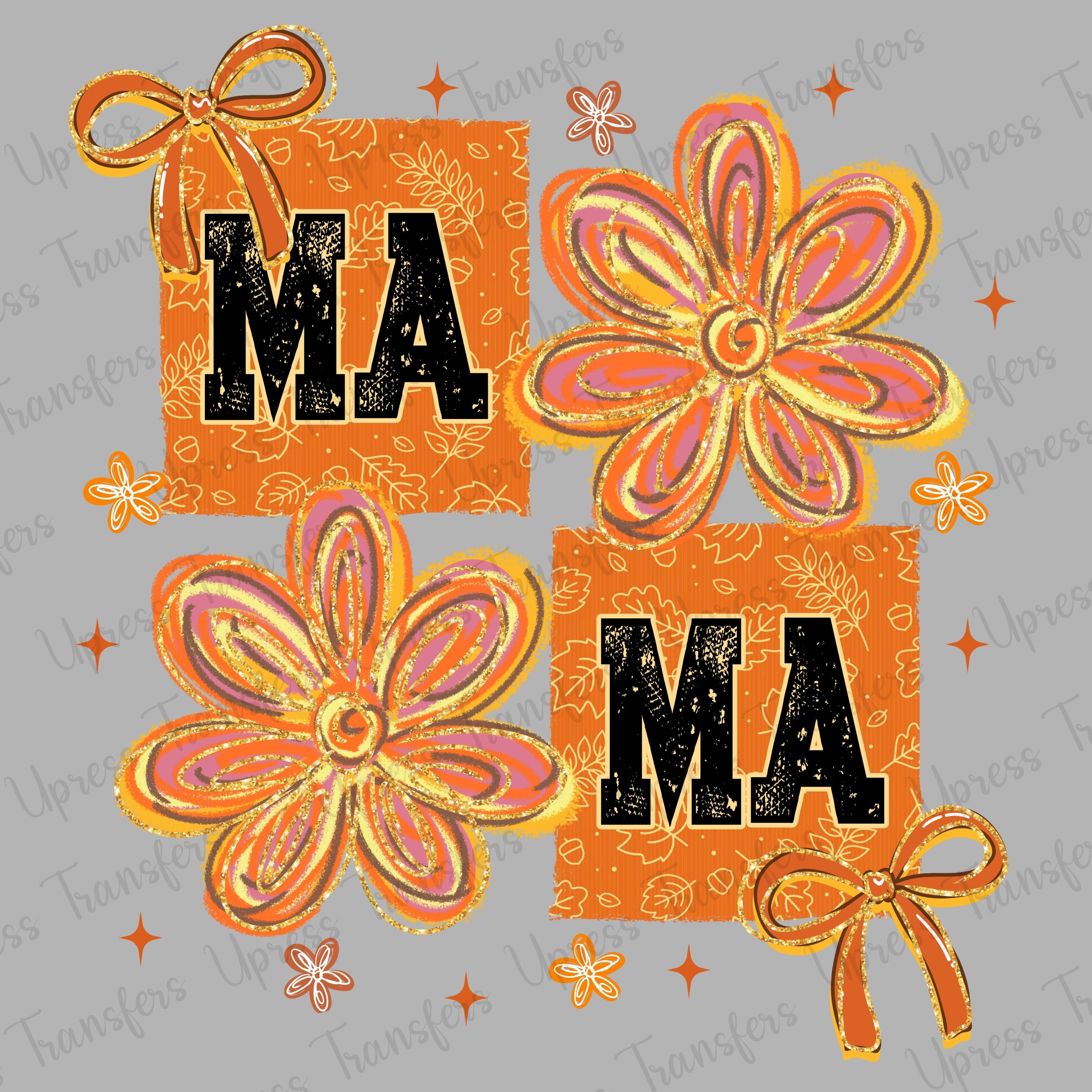Orange Floral Mama
