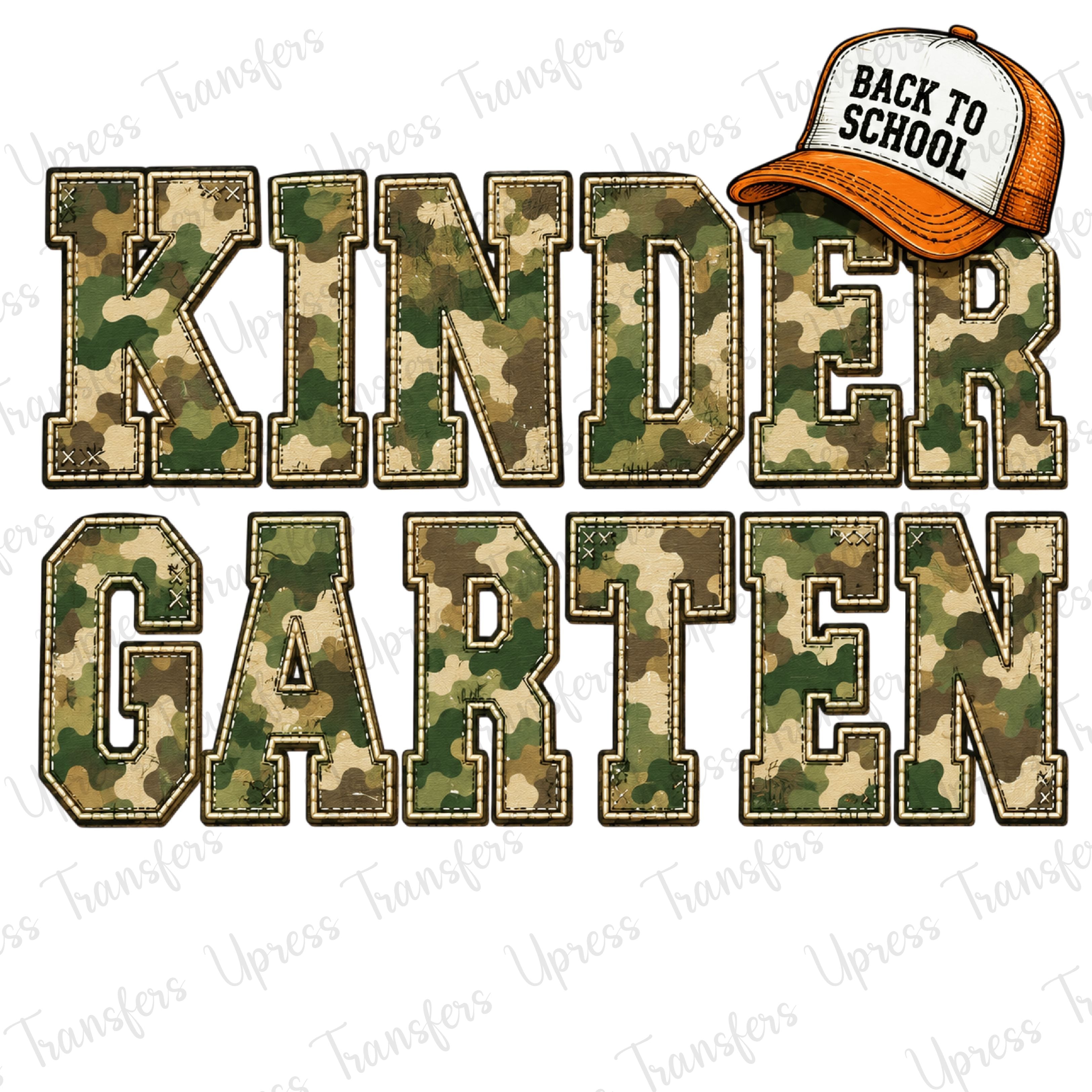 Orange Hat Camo Kindergarten