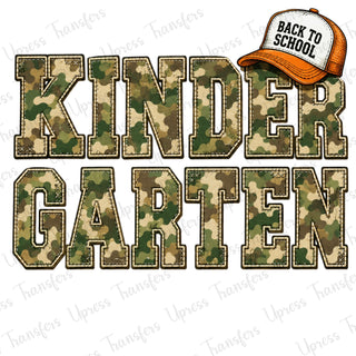 Orange Hat Camo Kindergarten