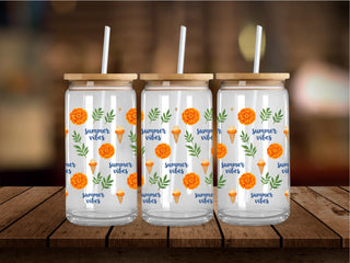 Orange Icecream Summer 16 Oz Wrap