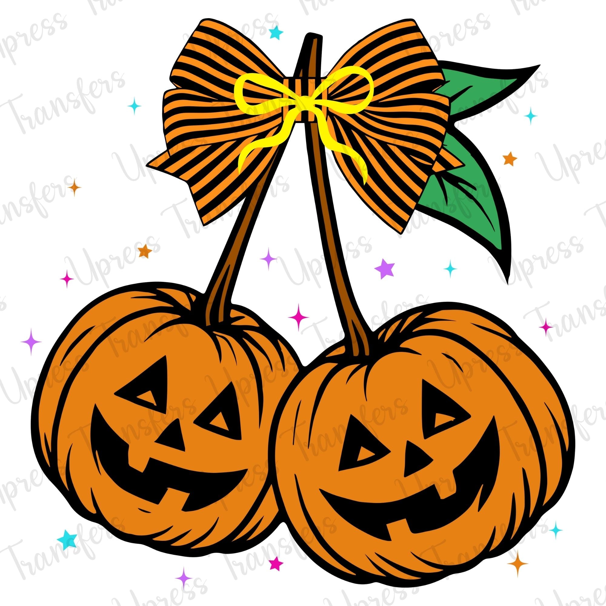 Orange Pumpkin Cherries Cute