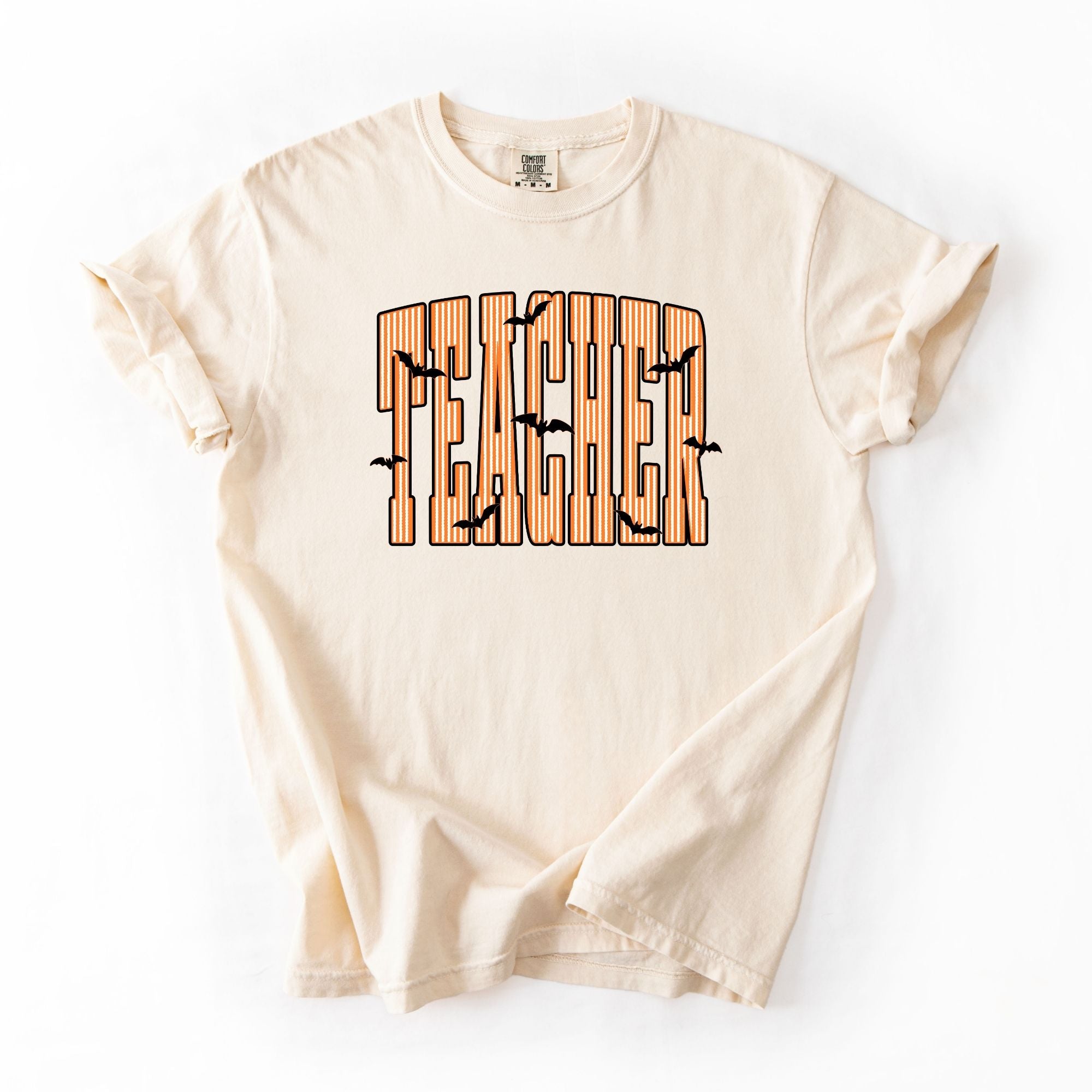 Orange Stripes Teacher Bats